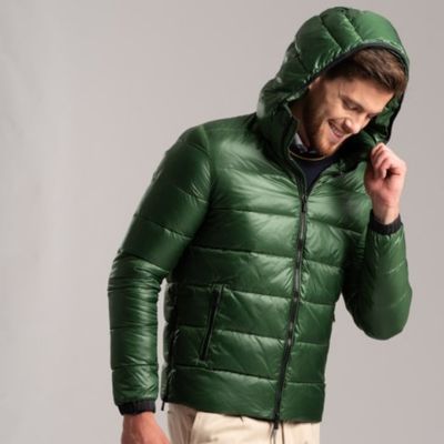 Giubbino uomo trapuntato TECNO tessuto reepstop verde